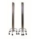 Paravents sur roulettes 3 panneaux SURE CHECK  H. 1,60 x l. 0.60 m  -  880/3E/S