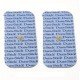 ÉLECTRODES DURA-STICK PLUS SNAP (x2) Rectangulaire 50x100 mm - 1 connecteur Snap-42223