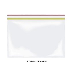 SACHET PLASTIQUE AVEC ZIP, LOT DE 50 Rangement individuel des draps-8055