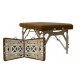 Table de massage "WOOD" pliable à hauteur variable de 60 à 79 cm - WOOD